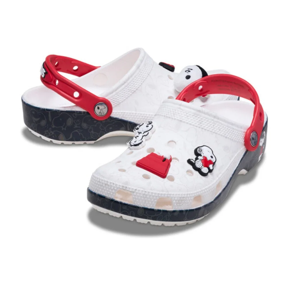 Crocs Peanuts Classic 211124-90H Clogs Men's US 11 White Comfort Shoes JAX2138